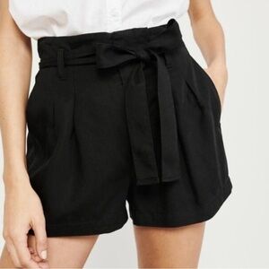 Abercrombie & Fitch linen blend paper bag shorts size small